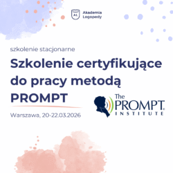 Szkolenie certyfikujące do pracy metodą PROMPT - szkolenie stacjonarne, 20-22.03.2026, Warszawa