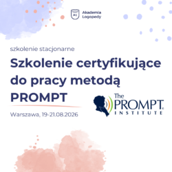 Szkolenie certyfikujące do pracy metodą PROMPT - szkolenie stacjonarne, 19-21.08.2026, Warszawa